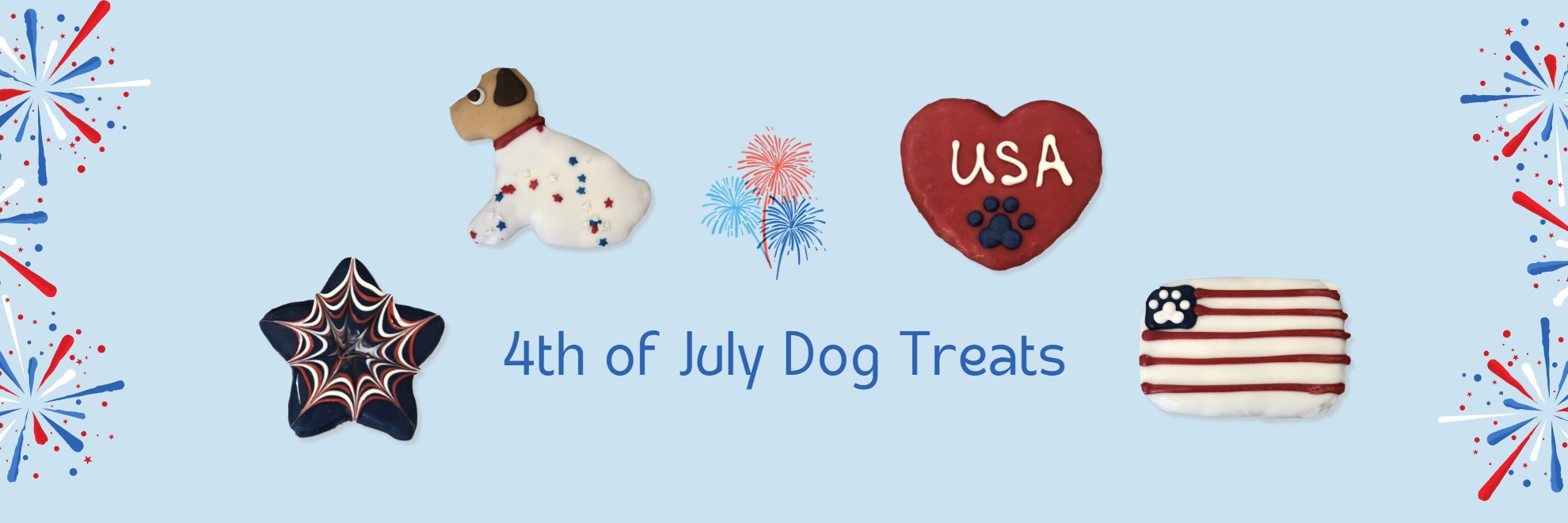 4th of July Dog Cookies & Treats