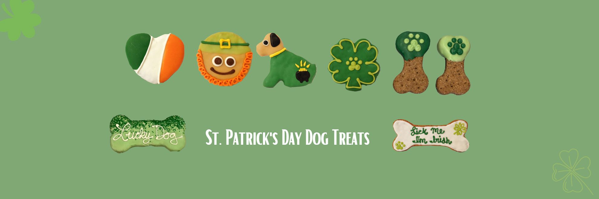 St. Patrick's Day Dog Cookies